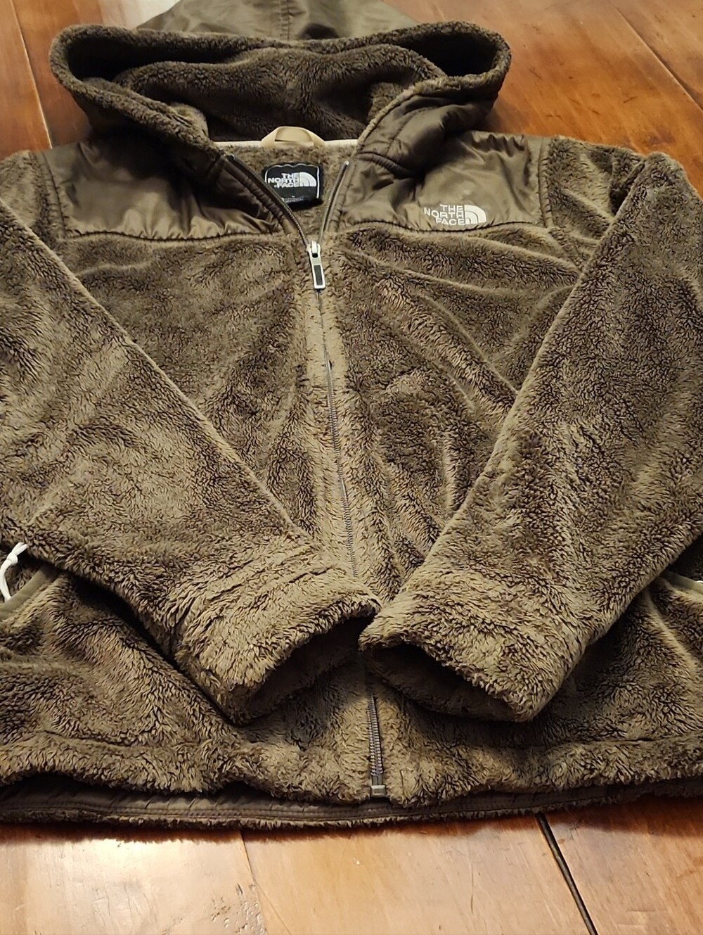 The North Face Brown Hooded Fleece Jacket